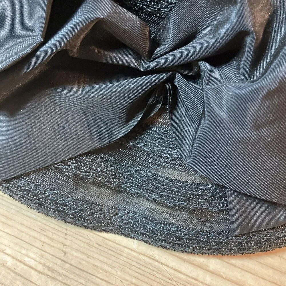 Betmar Black Straw Hat Womens Bow Accent Made in Italy Fashion Sun Hat
